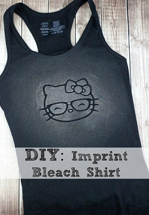 DIY Imprint Bleach Shirt