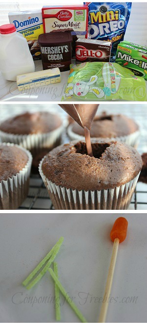 Easy And Very Cute Carrot Garden Cupcakes Steps