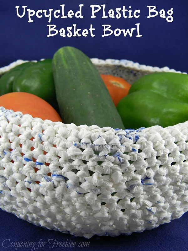 Upcycled Plastic Bag Basket Bowl