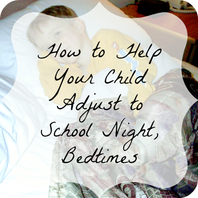 Setting A Kids Bedtime & Help Them Adjust To It For School Nights.